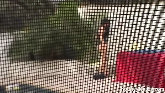 Gorgoues nostaljik fahişe yağlanıyor ve yutuyor