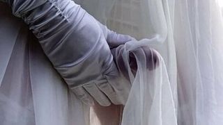 Bruiloft bruid cumshot lingerie