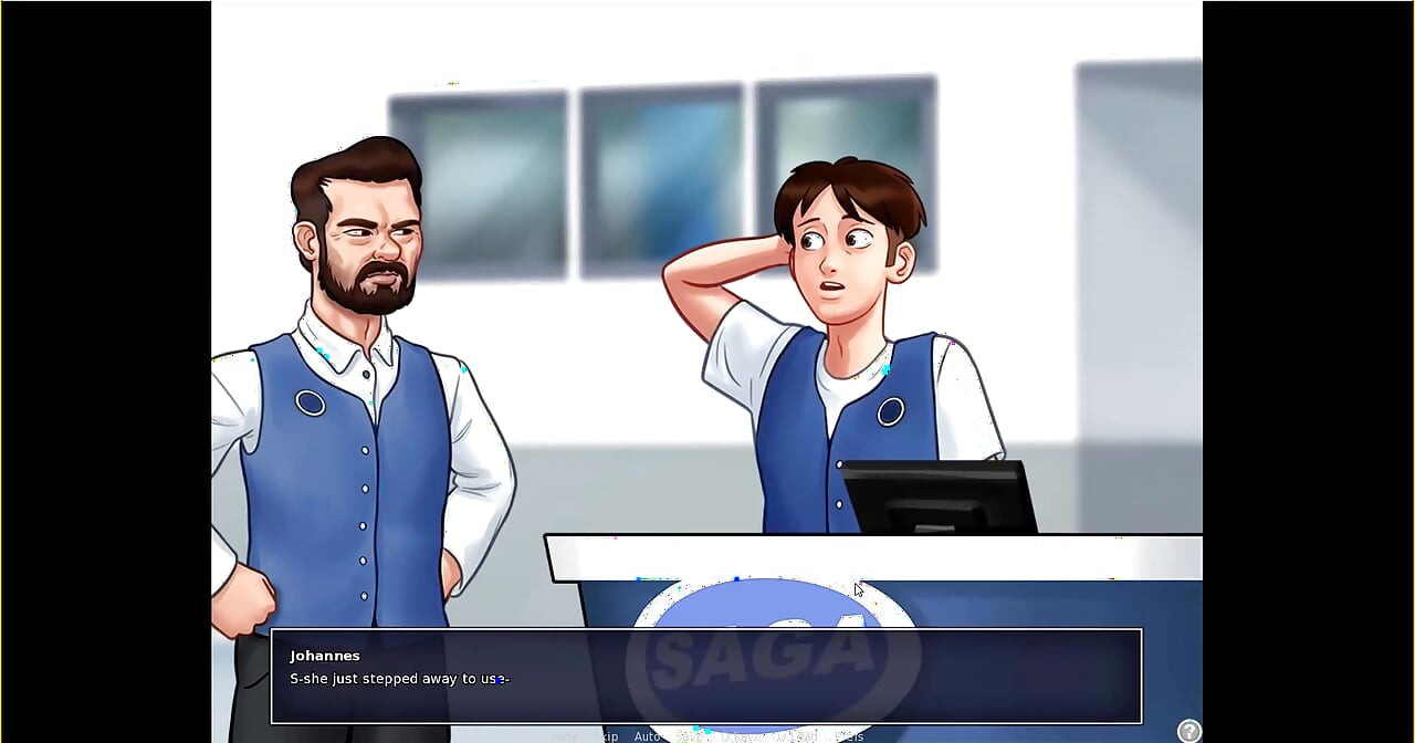 Summertime saga - Josephine gave Johannes a blowjob behind the counter ... Johannes fucked Tina