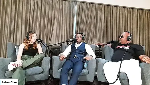 Взрослые артисты разговаривают на диване с Кэти Куш, Джейми Нокс и Mrflourish Подкаст Asherclantv