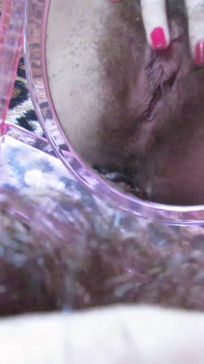 Must-see moment from "Closeup hairy pussy play with mirror and big clit"