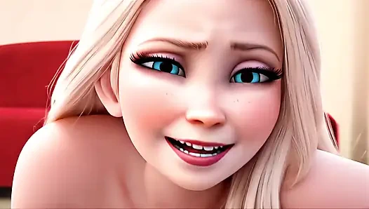 Elsa begs you to cum for her all over her in every hole she has JOI