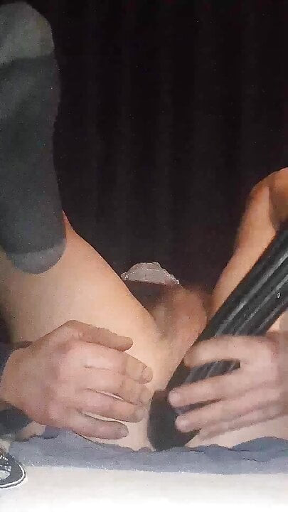 Big anal plug fun wanking myself