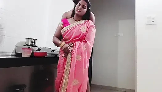 Rhea, the newlywed bride, was making pudding in the kitchen when the brother-in-law grabbed her from behind and had sex.