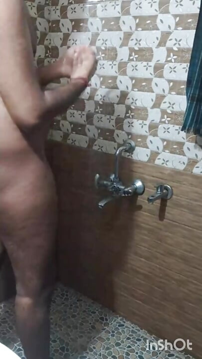 Mayank Taking Shower and Pissing