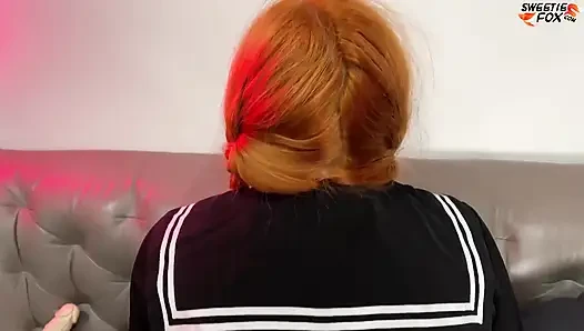 Classmate Sucking My Dick and Ass Fucking after Reading Manga
