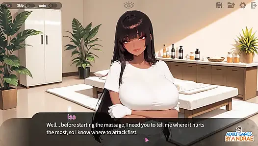 Gameplay klinik pijat sange bagian 1 - kunjungan pertama hiroshi ke klinik