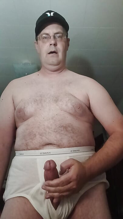 Hanes tighty whities esperma vídeo