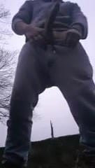My big cock outdoor