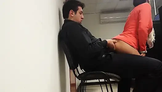 I can't wait any longer and we're having sex in the office!