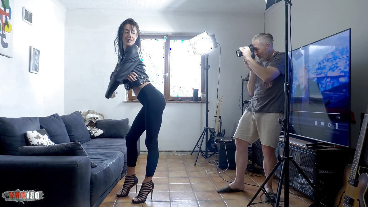 Busty Skinny MILF Silvia Preslar Sucks Terry Kemaco on Couch in Soft Photoshoot Turned Hardcore Pussy Fuck with Squirt