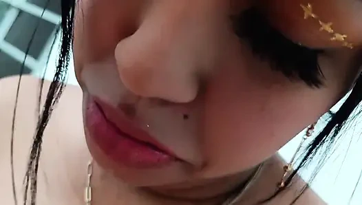 Колумбийку Keilimar трахнул без презерватива ее бойфренд!