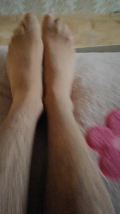Pantyhose try on a man
