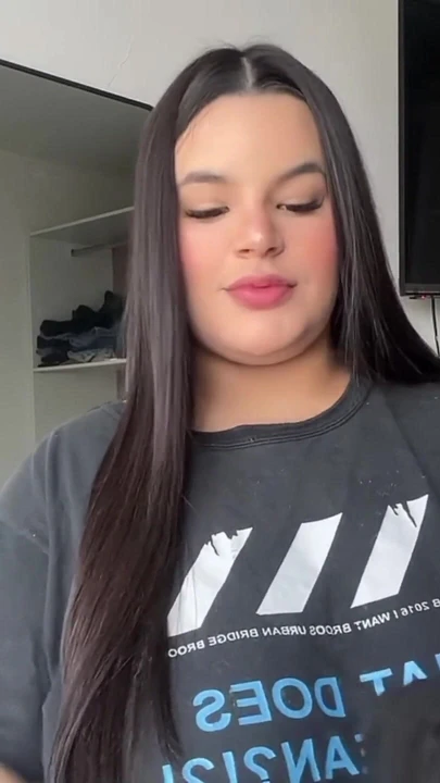 Powerful moment from "Adorable teen try on haul with HUGE cleavage"
