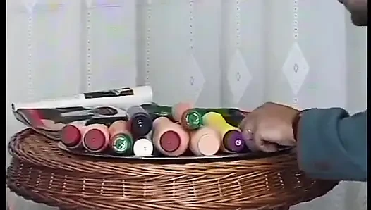 Blonde slut gets doggystyled and pissed