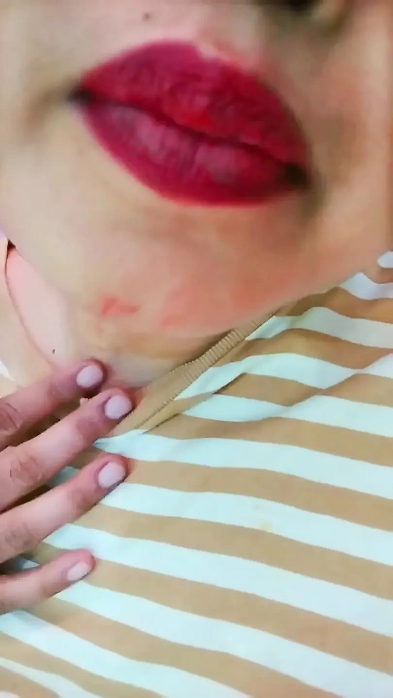 Sexy Wife Showing off Her Big Breasts