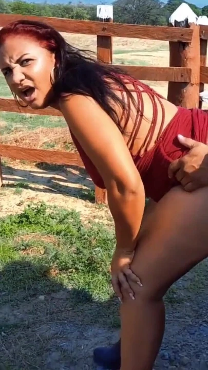 Powerful moment from "Outdoor sex and exhibitionism. Colombian mature flashes on the road and has sex in public"