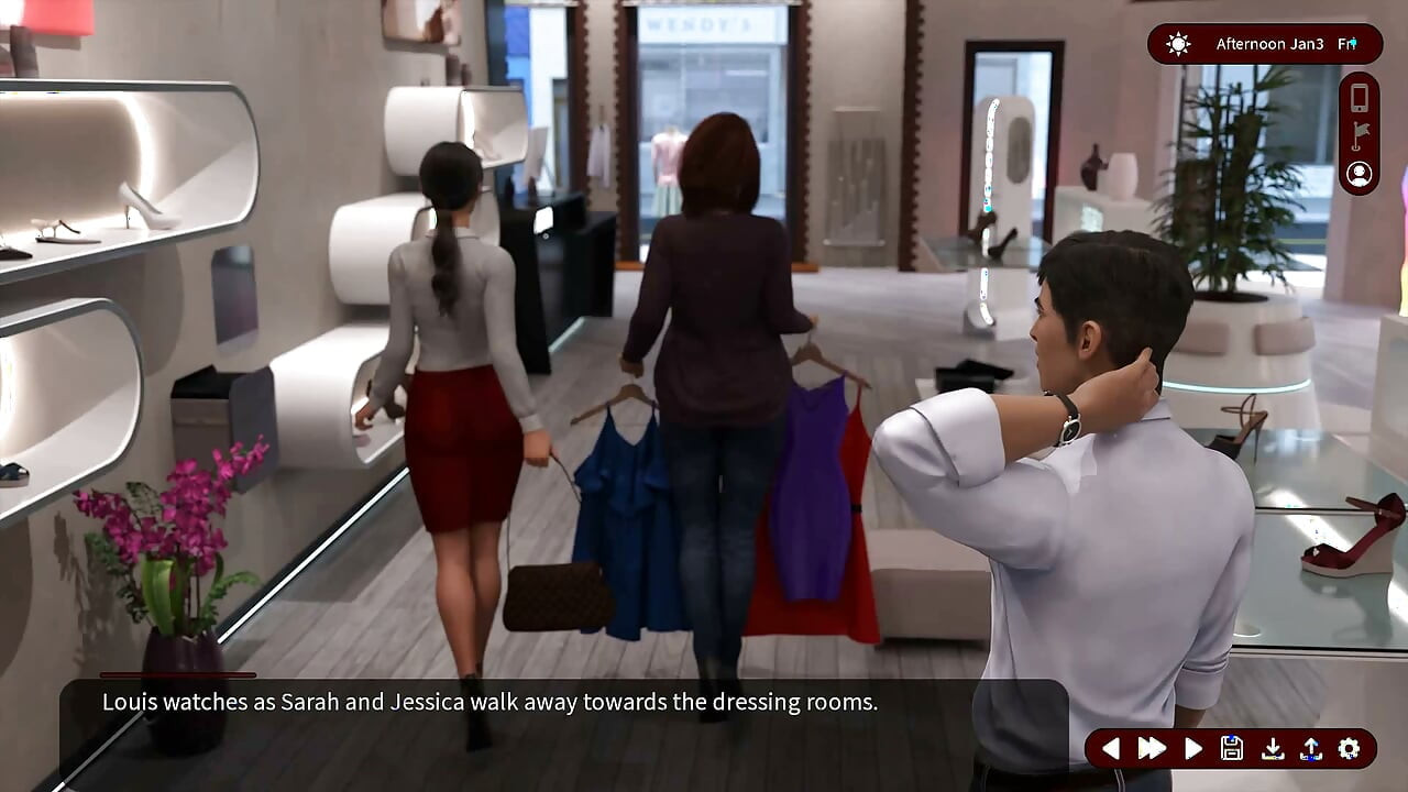 Whispers of Desire: the Sexy Beautiful Wife in the Clothing Store - Episode 3