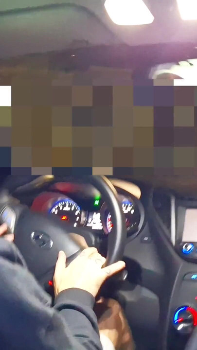 Epic moment from "Married woman shows her ass to the app driver and they end up having sex inside the car"