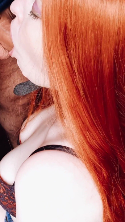 Sloppy extreme deep throat blowjob cum