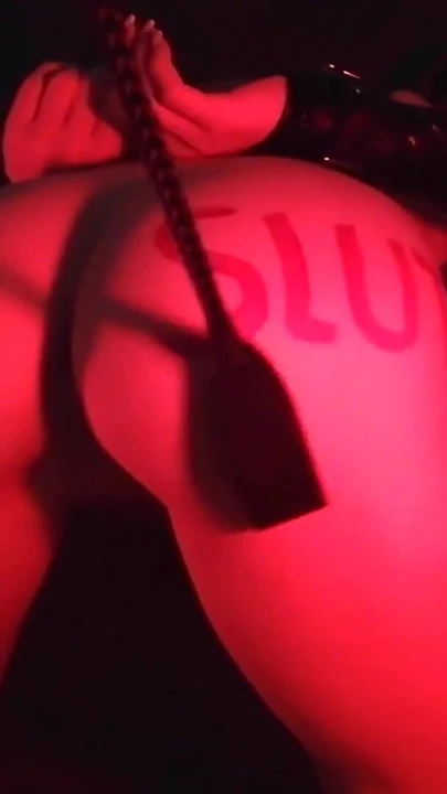 Stunning moment from "Whipping a slut until her pussy starts juicing"