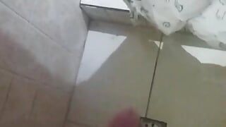 I recorded myself jerking off in the shower very close up cam