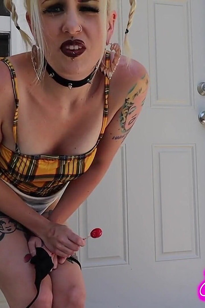 Lollipop and Locked Out Desperate Pee