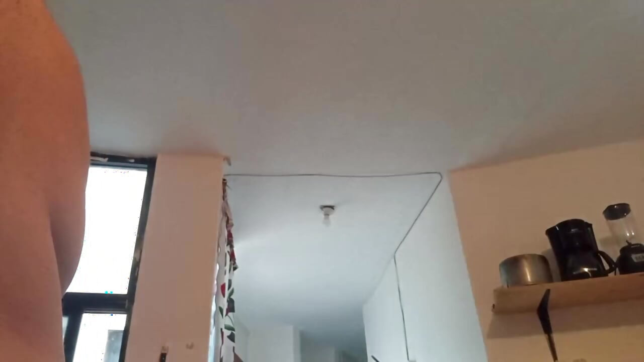 肥胖熟女在裸體廚房秀奶子