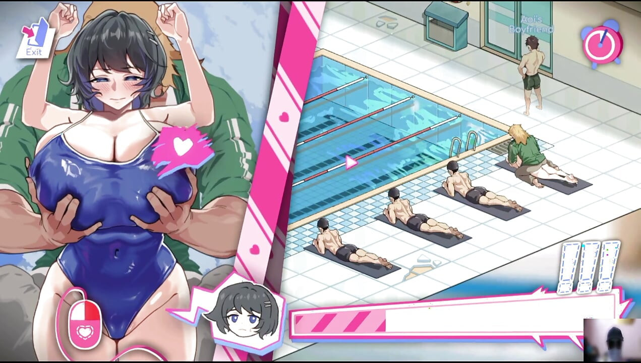 Ep-1 lifeguard holic! NTR Hentai game gameplay! I got a swimming pool and there are many hot girls!