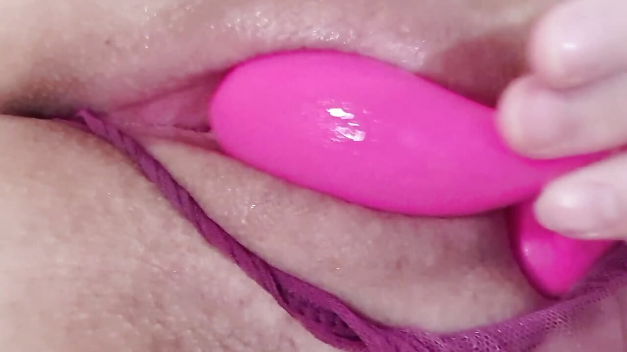 Pussy Play with Dildo and Vibrator Play Close up