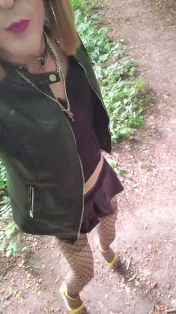 Stunning moment from "👑Whore's FanTasme, A Transvestite Slut Walks Around in a Cum Dump. Public Exhibition [³June²⁵]"