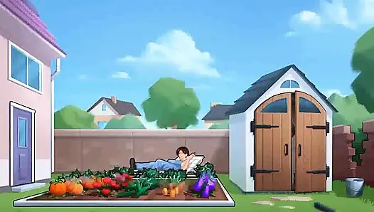 Kisah musim panas: tante girang dewasa menggoda cowok berumur di halaman belakang ep 108