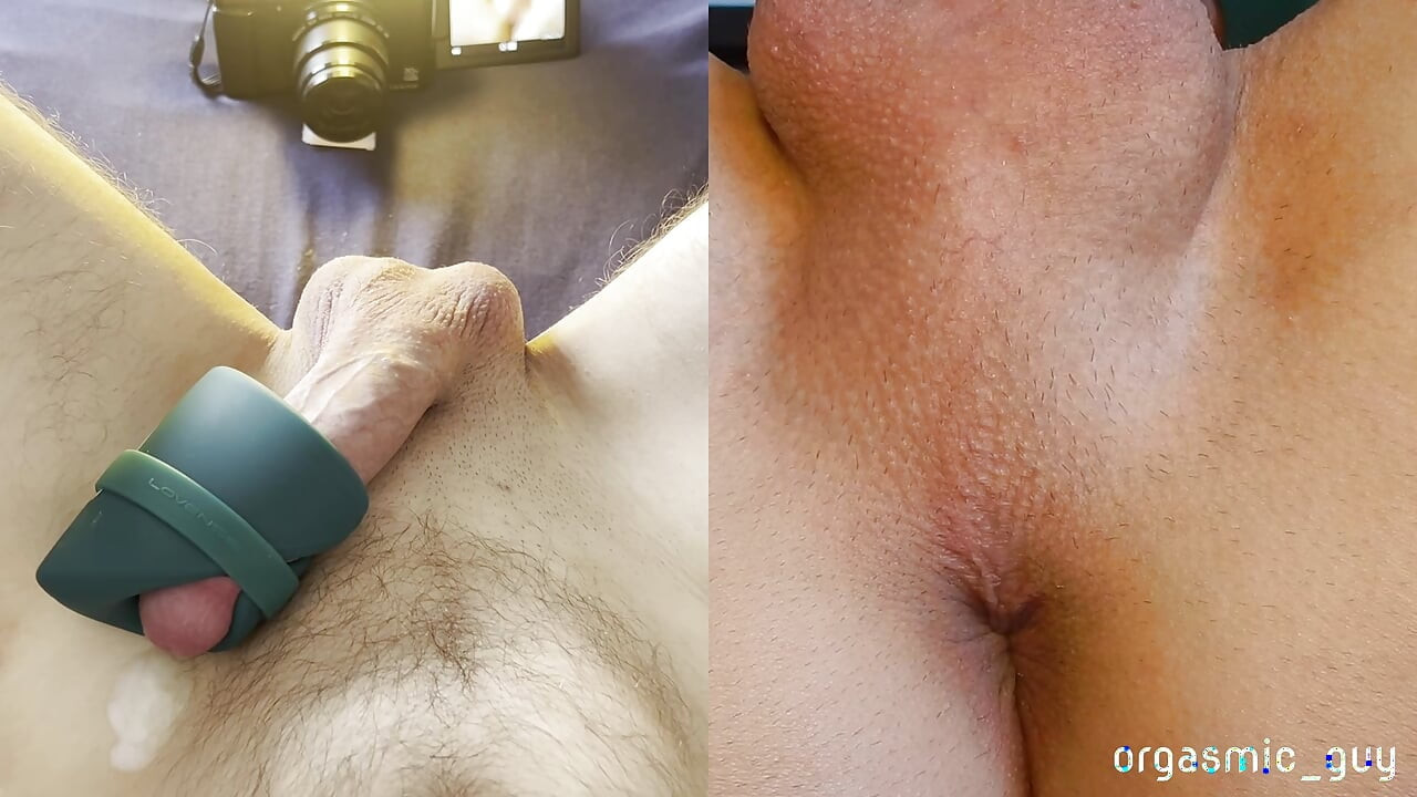 My favorite Toy gives me an intense Orgasm - Split View with Orgasmic Contractions