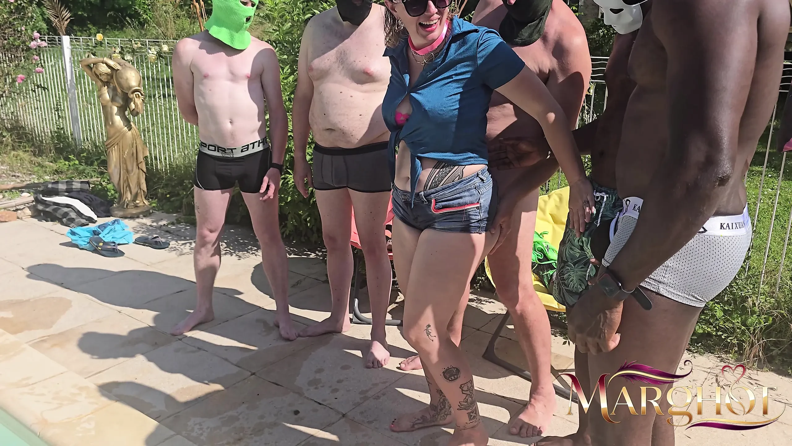 Gang bang en la isla de los placeres segunda ronda fue muy duro que me folló el culo