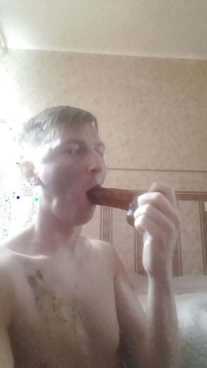 Dildo in mouth