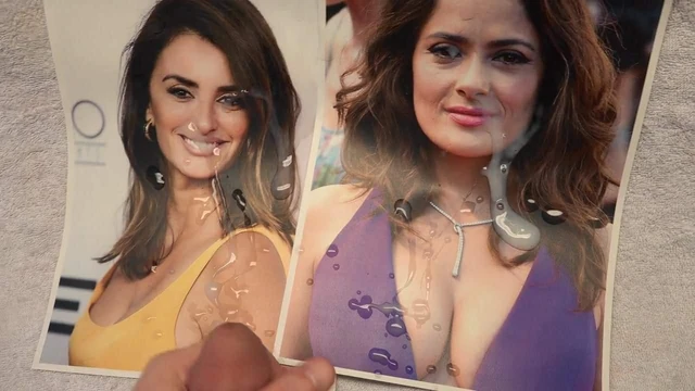 Трибьют спермы: Penelope Cruz Sanchez и Salma Hayek Pinault