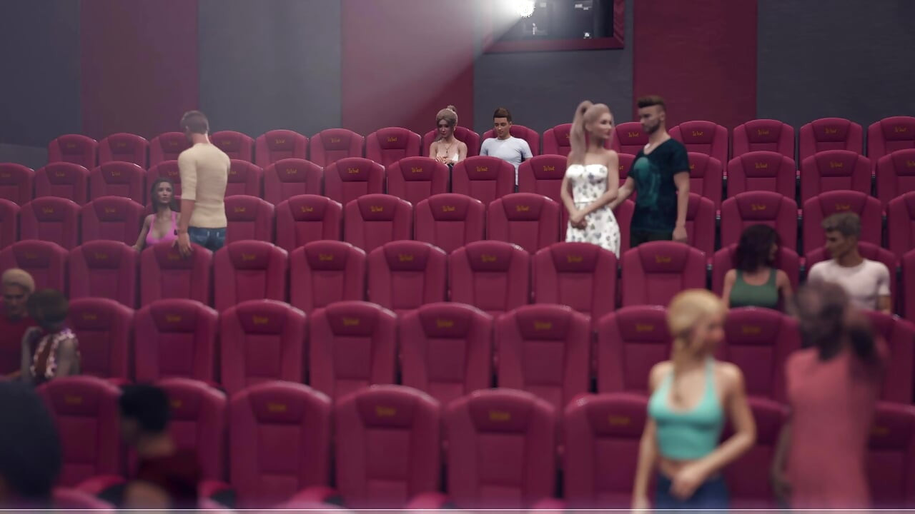 A Wife and Stepmother Real Fucking Sophia Shows off Her Pussy to Dyl at Movie Theater