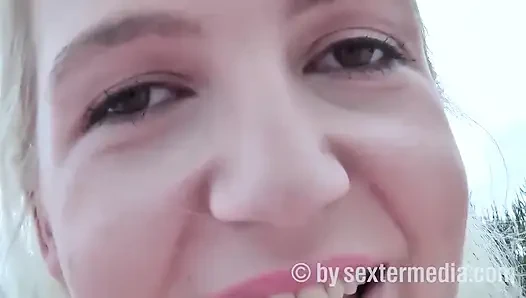 Cum Swallower Blows Cock on the Beach
