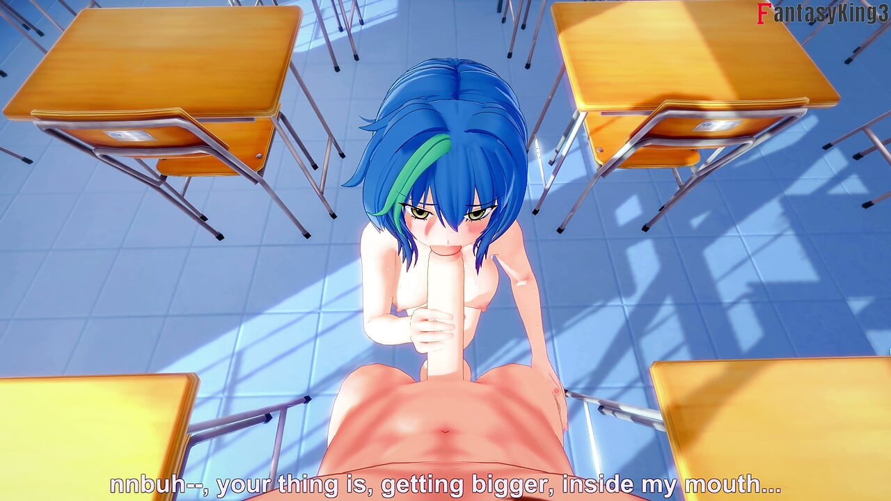 椿神羅がゼノヴィアのフェラを見て興奮する - HS DXD NTR Madness 13