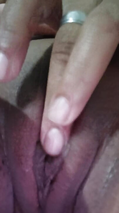 brunette masturbating at home