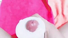 POV owłosiona azjatycka shemale masturbacja