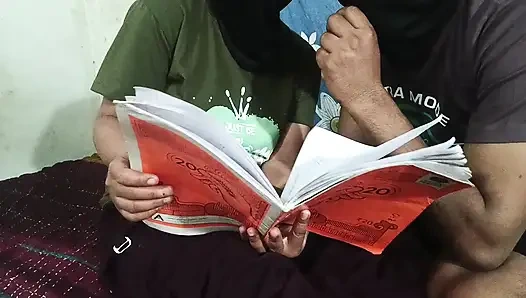 Student and teacher in private class
