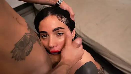 I find my stepsister with her HUGE TITS and I fuck her really hard