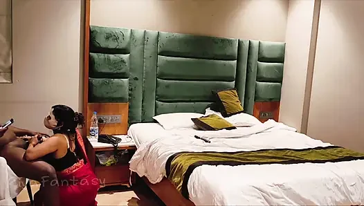 Riya in Saree #37 Seducing Her Boss Blowjob Big Black Dick