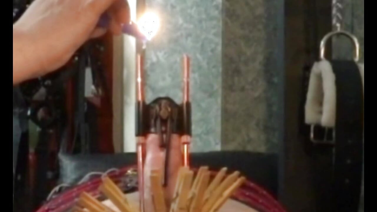 Penis Stretching and Hot Wax in The Dungeon of Lady Diva Cane