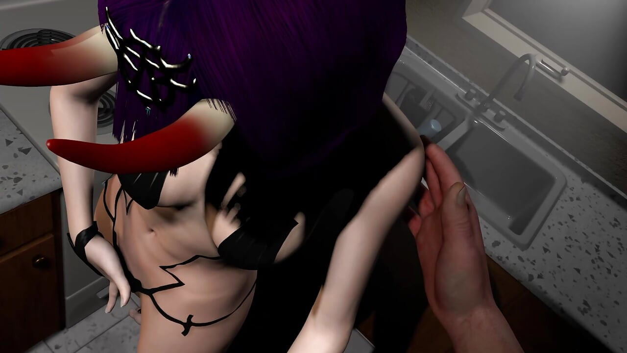 Demon Girl Shunte in a Late Night Booty Call