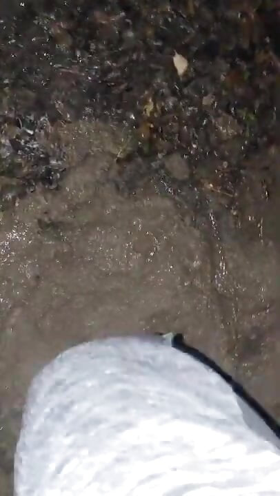 Barefoot Playing in the mud fun