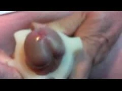 Nine cumshots in latex