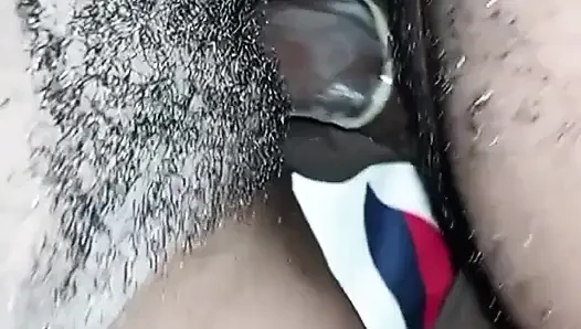 African Queen Sucks and Fucks Step Dad With Cum in Pussy