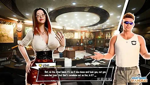 Freshman: gameplay project seks bagian 1 - malam pertama ethan yang penuh gairah di kedai minuman